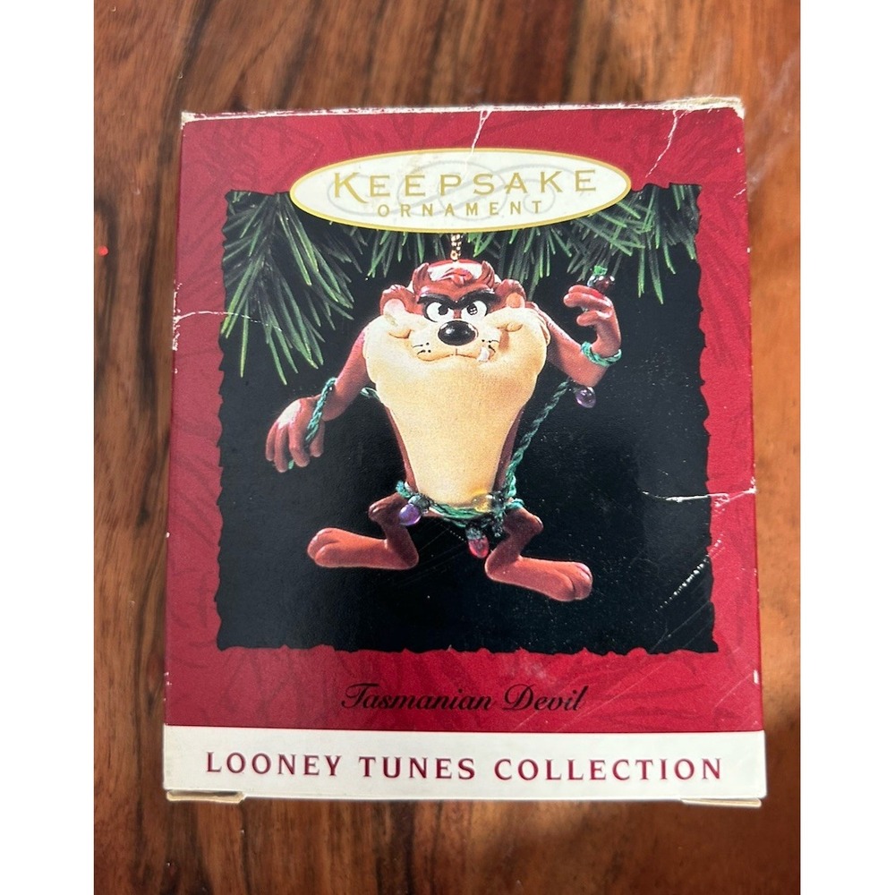 1994 Hallmark‎ Keepsake Christmas Ornament TASMANIAN DEVIL Vtg Looney Tunes Taz